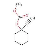 Chemical structure of 1-ethynylcyclohexyl methyl carbonate - CSSB00041761194