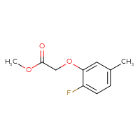 Chemical structure of methyl 2-(2-fluoro-5-methylphenoxy)acetate - CSSB00012158518