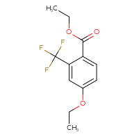 Chemical structure of ethyl 4-ethoxy-2-(trifluoromethyl)benzoate - CSSB06283591005