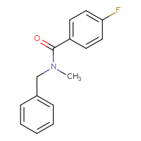 Chemical structure of N-benzyl-4-fluoro-N-methylbenzamide - CSSB00000152892