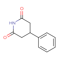 Chemical structure of 4-phenylpiperidine-2,6-dione - CSSB00011815845