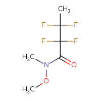 Chemical structure of 2,2,3,3-tetrafluoro-N-methoxy-N-methylbutanamide - CSSB20884145564