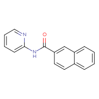 Chemical structure of N-(pyridin-2-yl)naphthalene-2-carboxamide - CSSB00026759850