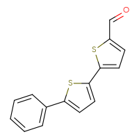 Chemical structure of 5'-phenyl-[2,2'-bithiophene]-5-carbaldehyde - CSSB02199017403