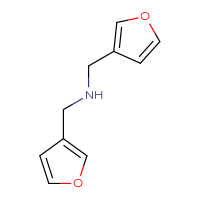 Chemical structure of bis[(furan-3-yl)methyl]amine - CSSB00011789408