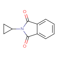 Chemical structure of 2-cyclopropyl-2,3-dihydro-1H-isoindole-1,3-dione - CSSB00029759392