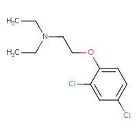 Chemical structure of [2-(2,4-dichlorophenoxy)ethyl]diethylamine - CSSB00000018695