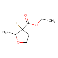 Chemical structure of ethyl 3-fluoro-2-methyloxolane-3-carboxylate - CSSB00113781246