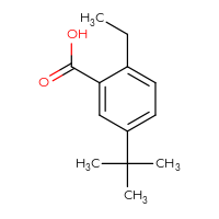 Chemical structure of 5-tert-butyl-2-ethylbenzoic acid - CSSB00010204168