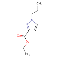 Chemical structure of ethyl 1-propyl-1H-pyrazole-3-carboxylate - CSSB00009839541