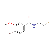 Chemical structure of 4-bromo-N-(2-fluoroethyl)-3-methoxybenzamide - CSSB00103313443
