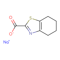 Chemical structure of sodium 4,5,6,7-tetrahydro-1,3-benzothiazole-2-carboxylate - CSSB00015184993