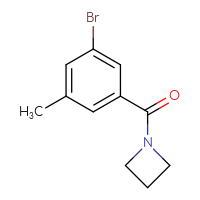 Chemical structure of 1-(3-bromo-5-methylbenzoyl)azetidine - CSSB00013423220