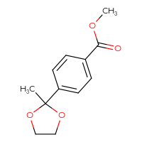 Chemical structure of methyl 4-(2-methyl-1,3-dioxolan-2-yl)benzoate - CSSB00010889864