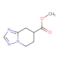 Chemical structure of methyl 5H,6H,7H,8H-[1,2,4]triazolo[1,5-a]pyridine-7-carboxylate - CSSB00010934256