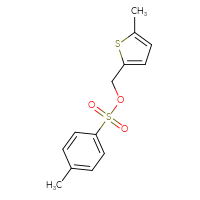 Chemical structure of (5-methylthiophen-2-yl)methyl 4-methylbenzene-1-sulfonate - CSSB00023096372