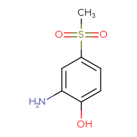 Chemical structure of 2-amino-4-methanesulfonylphenol - CSSB00000186253
