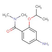 Chemical structure of 4-amino-N,N-dimethyl-2-(propan-2-yloxy)benzamide - CSSB00005819226