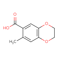 Chemical structure of 7-methyl-2,3-dihydro-1,4-benzodioxine-6-carboxylic acid - CSSB00000089694