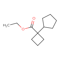 Chemical structure of ethyl 1-cyclopentylcyclobutane-1-carboxylate - CSSB00051425060