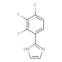 Chemical structure of 2-(2,3,4-trifluorophenyl)-1H-imidazole - CSSB00000089458