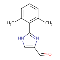 Chemical structure of 2-(2,6-dimethylphenyl)-1H-imidazole-4-carbaldehyde - CSSB00010184443