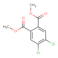 Chemical structure of 1,2-dimethyl 4,5-dichlorobenzene-1,2-dicarboxylate - CSSB00010133008