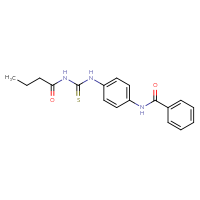 Chemical structure of N-{4-[(butanamidomethanethioyl)amino]phenyl}benzamide - CSSB00121715407