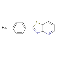 Chemical structure of 2-(4-methylphenyl)-[1,3]thiazolo[4,5-b]pyridine - CSSB20813979516