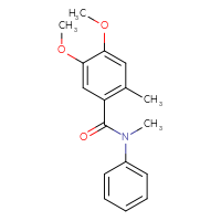 Chemical structure of 4,5-dimethoxy-N,2-dimethyl-N-phenylbenzamide - CSSB00104087013
