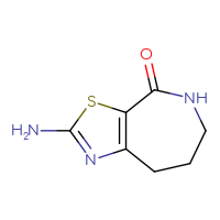 Chemical structure of 2-amino-4H,5H,6H,7H,8H-[1,3]thiazolo[5,4-c]azepin-4-one - CSSB00009958698