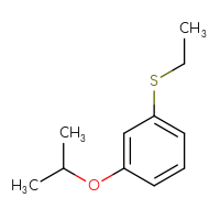 Chemical structure of 1-(ethylsulfanyl)-3-(propan-2-yloxy)benzene - CSSB00000106516