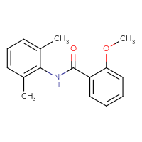 Chemical structure of N-(2,6-dimethylphenyl)-2-methoxybenzamide - CSSB00103800471