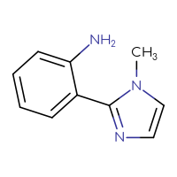 Chemical structure of 2-(1-methyl-1H-imidazol-2-yl)aniline - CSSB00011961896
