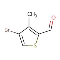 Chemical structure of 4-bromo-3-methylthiophene-2-carbaldehyde - CSSB00000688744