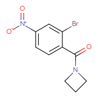 Chemical structure of 1-(2-bromo-4-nitrobenzoyl)azetidine - CSSB01994887459