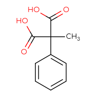 Chemical structure of 2-methyl-2-phenylpropanedioic acid - CSSB00000086437