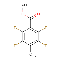 Chemical structure of methyl 2,3,5,6-tetrafluoro-4-methylbenzoate - CSSB00000131165