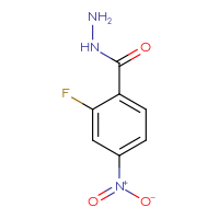 Chemical structure of 2-fluoro-4-nitrobenzohydrazide - CSSB00011406215