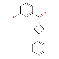 Chemical structure of 4-[1-(3-bromobenzoyl)azetidin-3-yl]pyridine - CSSB06450701868
