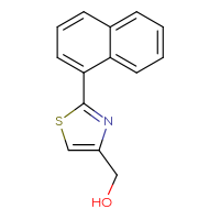 Chemical structure of [2-(naphthalen-1-yl)-1,3-thiazol-4-yl]methanol - CSSB00003651261