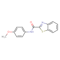 Chemical structure of N-(4-methoxyphenyl)-1,3-benzothiazole-2-carboxamide - CSSB00046081992