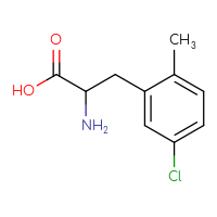 Chemical structure of 2-amino-3-(5-chloro-2-methylphenyl)propanoic acid - CSSB00010018802