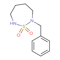 Chemical structure of 2-benzyl-1λ⁶,2,7-thiadiazepane-1,1-dione - CSSB00010219362