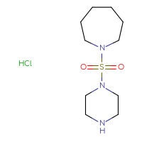 Chemical structure of 1-(piperazine-1-sulfonyl)azepane hydrochloride - CSSB00159749916