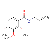 Chemical structure of 2,3,4-trimethoxy-N-(prop-2-en-1-yl)benzamide - CSSB00000383840