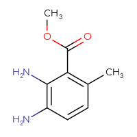 Chemical structure of methyl 2,3-diamino-6-methylbenzoate - CSSB00009963502