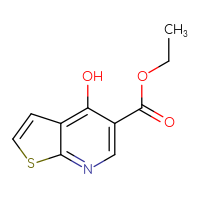 Chemical structure of ethyl 4-hydroxythieno[2,3-b]pyridine-5-carboxylate - CSSB00010150097