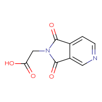 Chemical structure of 2-{1,3-dioxo-1H,2H,3H-pyrrolo[3,4-c]pyridin-2-yl}acetic acid - CSSB00000721805
