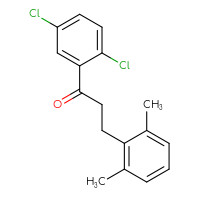 Chemical structure of 1-(2,5-dichlorophenyl)-3-(2,6-dimethylphenyl)propan-1-one - CSSB00020571525